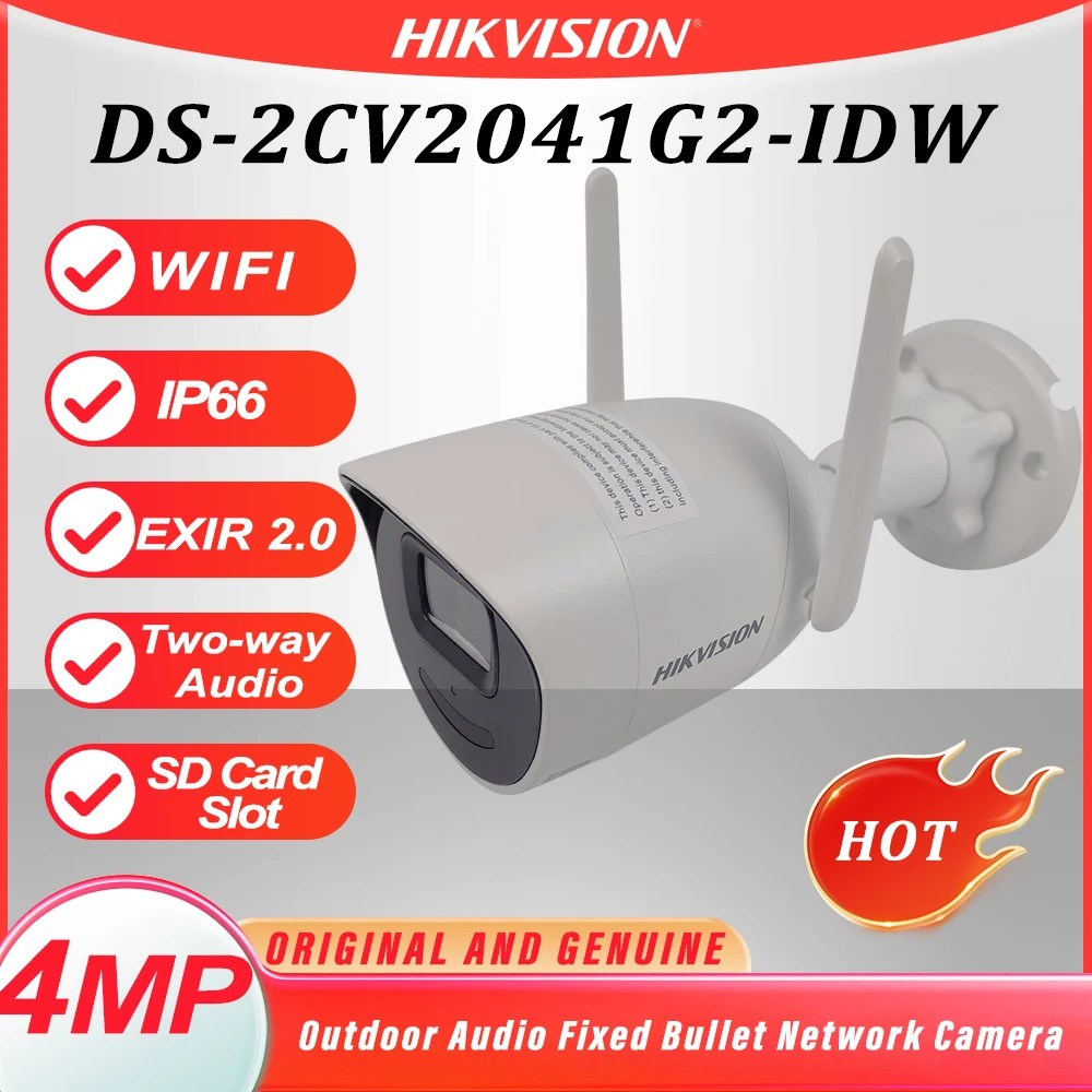 Hikvision 4MP Ѿ IP ī޶     ߿   Wifi ī޶ DS-2CV2041G2-IDW